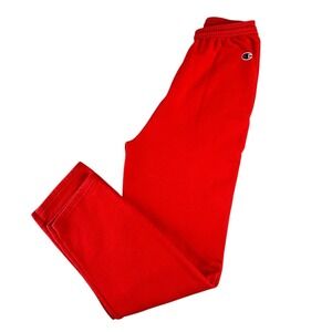 Vintage Champion‎ Sweatpants Men's Size Medium (24"Waist) Red ECO Fleece Y2K